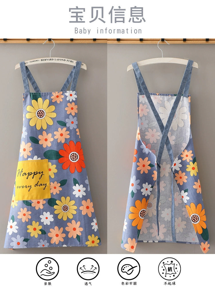 Canvas Household Internet Celebrity Fashionable Stylish Anti-Fouling Apron