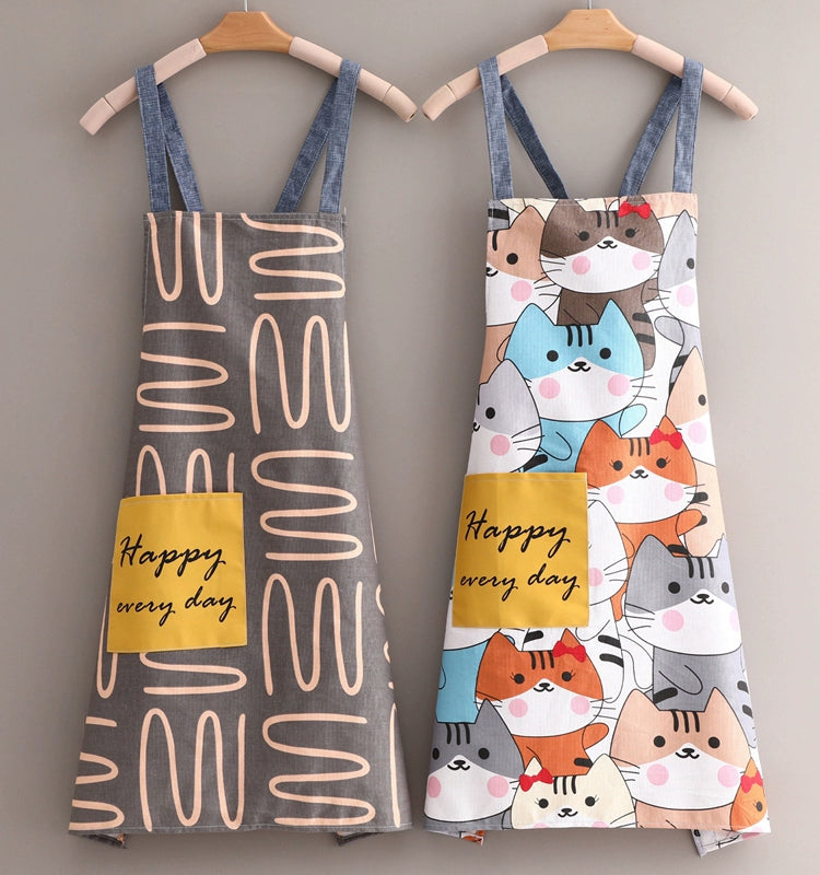 Canvas Household Internet Celebrity Fashionable Stylish Anti-Fouling Apron