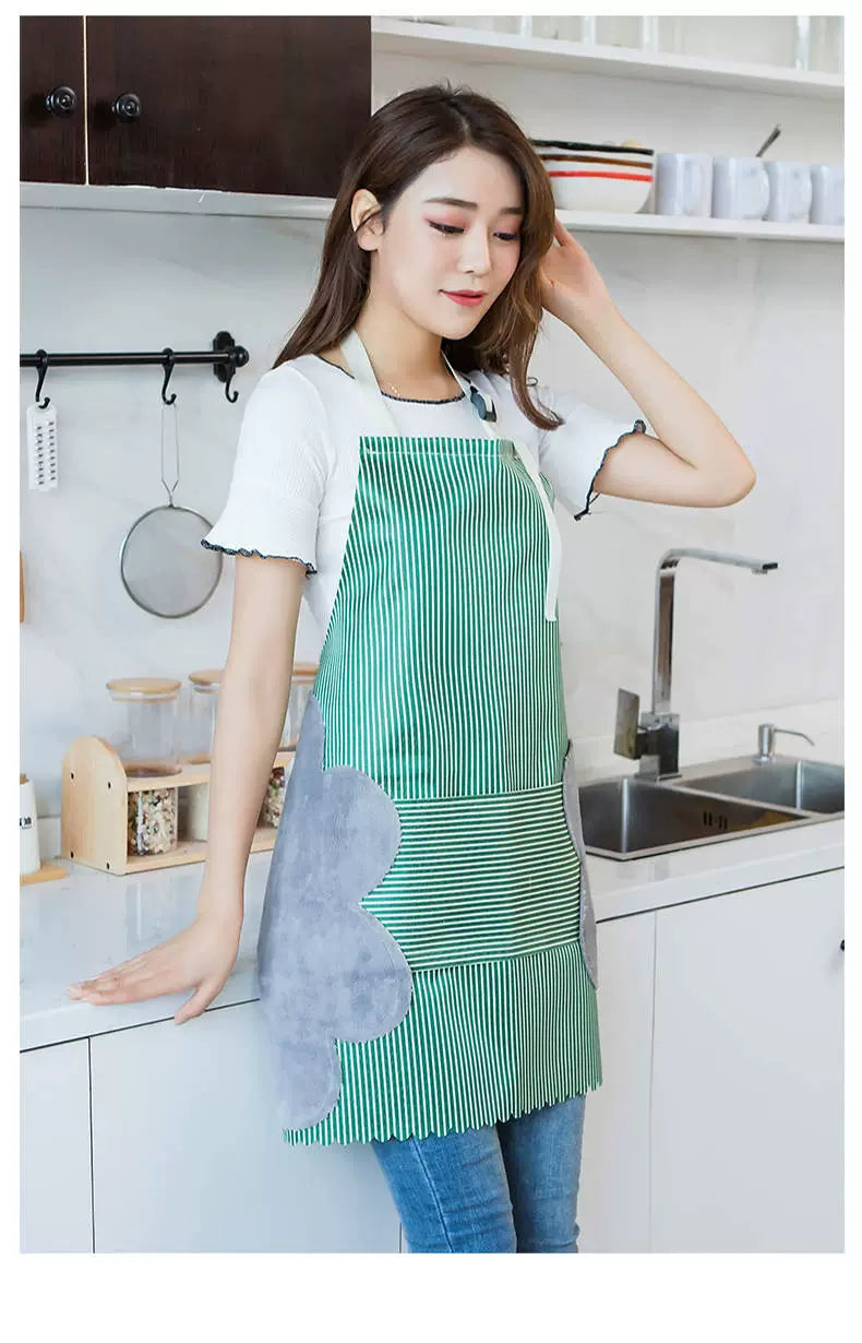 Kitchen For Home Oil-Proof Fashion Cooking Erasable Hand Apron