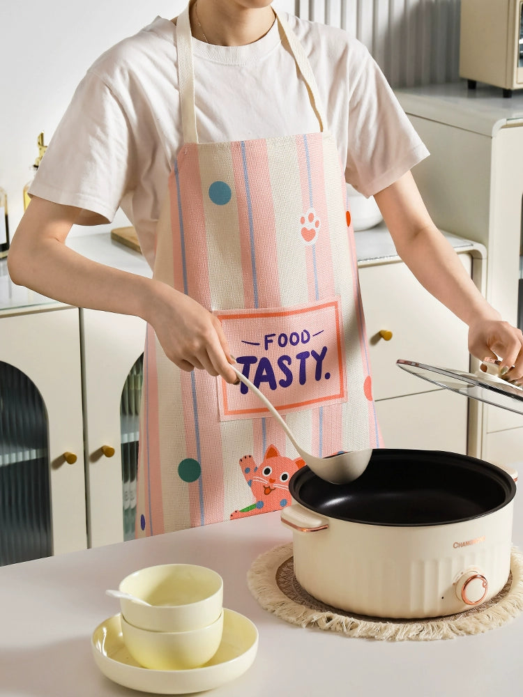 Meishida Polka Dot For Home Oil-Proof Catering Men's and Women's Apron