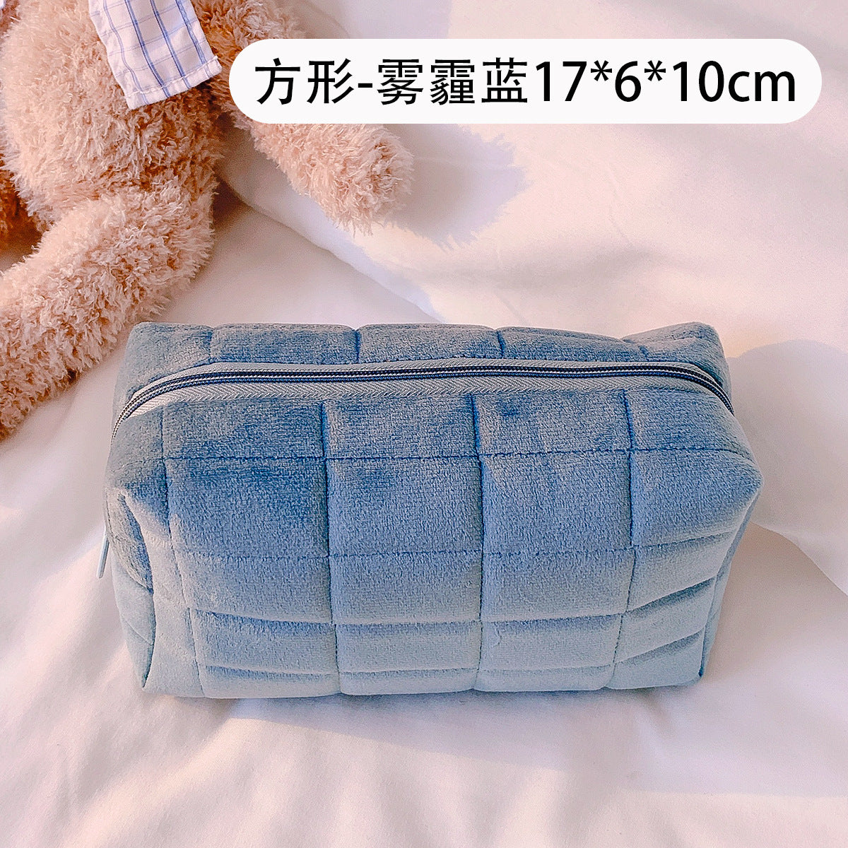 Pillow bag autumn and winter simple cosmetic bag large capacity soft and comfortable storage bag student cosmetics storage bag