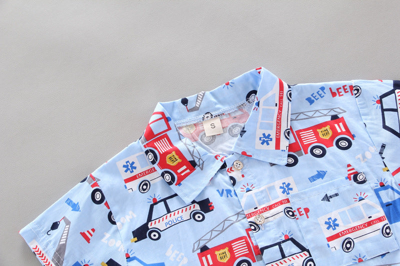 New Summer Baby Boys Clothes Children Fashion Cartoon Shirt Shorts 2Pcs/Set Kids Outfits Toddler Casual Costume Infant Tracksuit