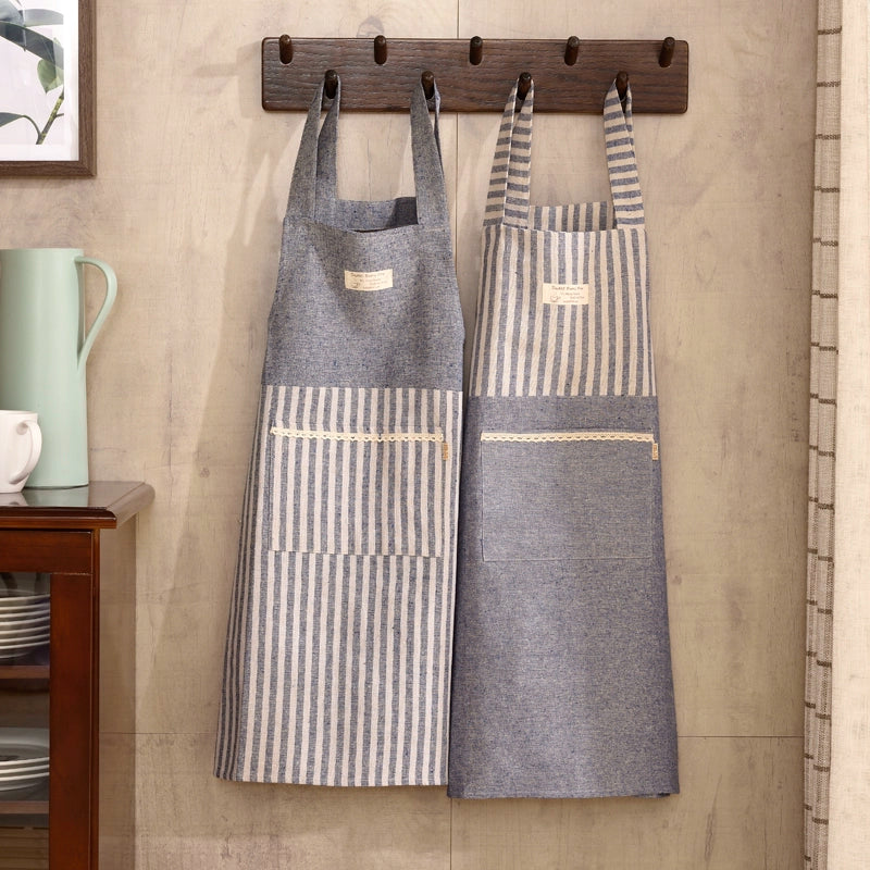 Cotton Linen For Home Oilproof Cooking Coverall Artsy Kitchen