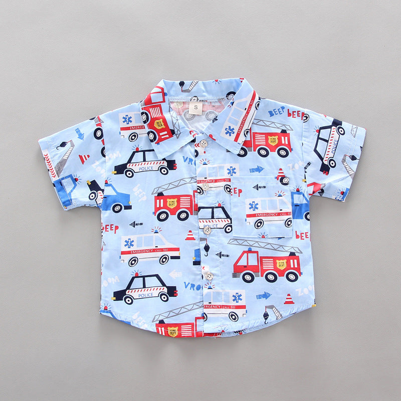 New Summer Baby Boys Clothes Children Fashion Cartoon Shirt Shorts 2Pcs/Set Kids Outfits Toddler Casual Costume Infant Tracksuit