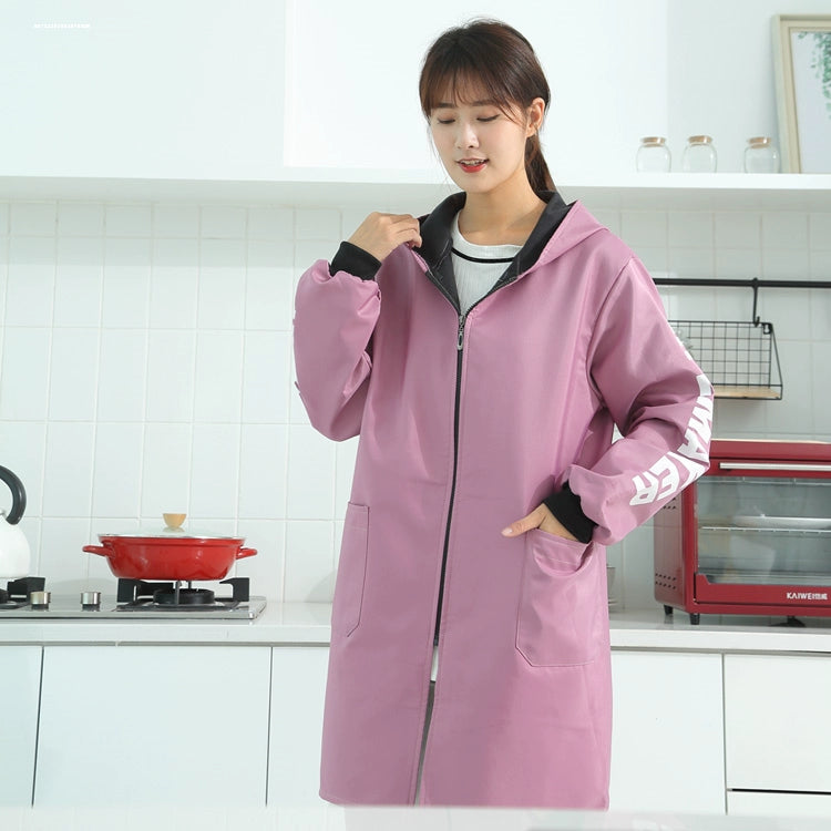 Fleece Zipper Mid Length Long Length Kitchen Waterproof Heattech Overclothes