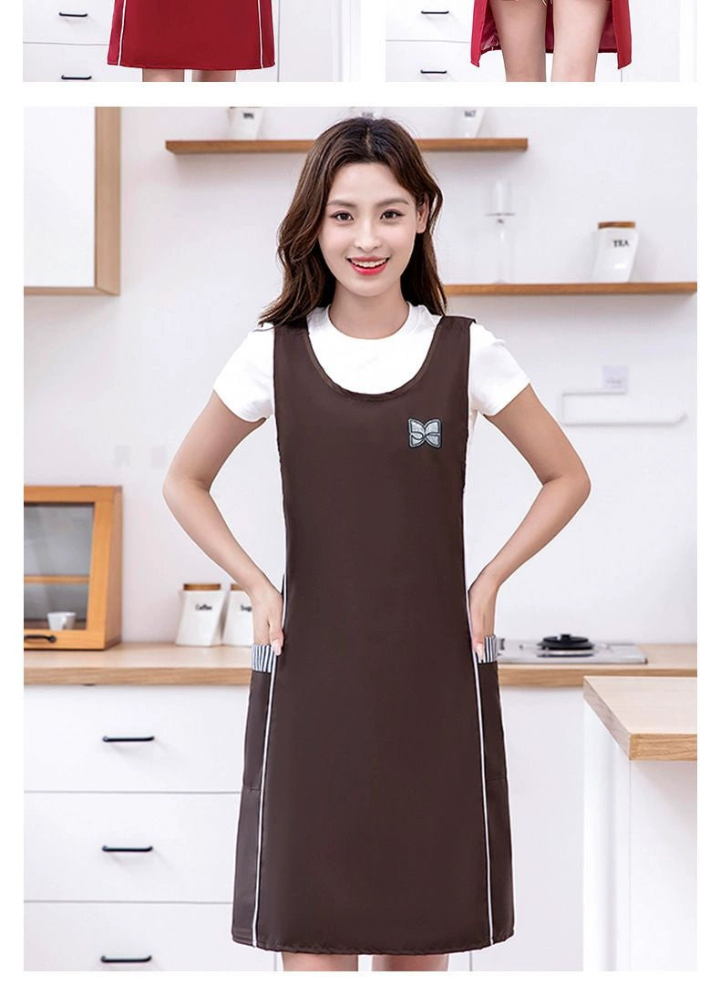 Fashion Waist-Controlled Oil-Proof Household Catering Printed Apron