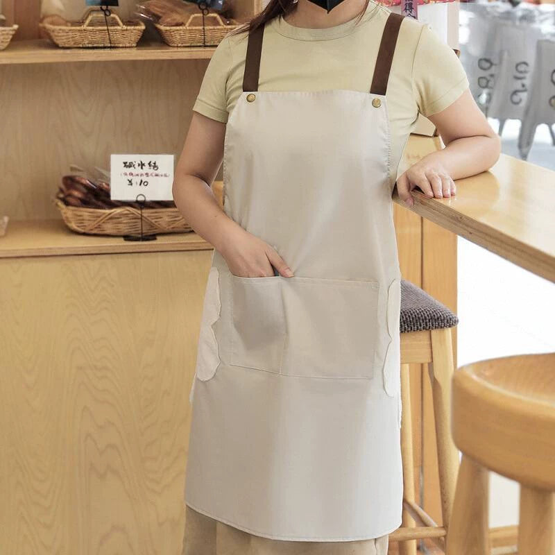 For Home Men's and Women's Catering Oil-Proof Erasable Hand Apron