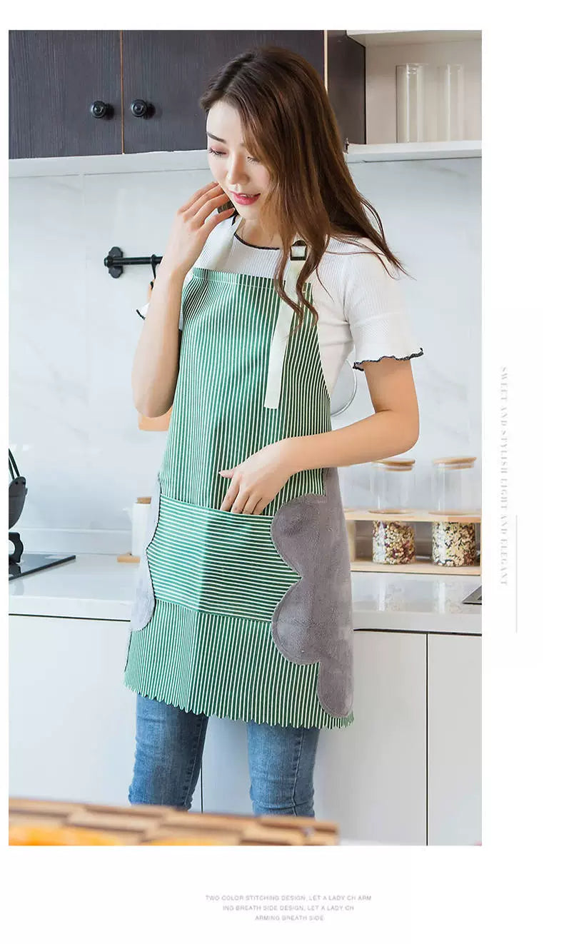 Kitchen For Home Oil-Proof Fashion Cooking Erasable Hand Apron