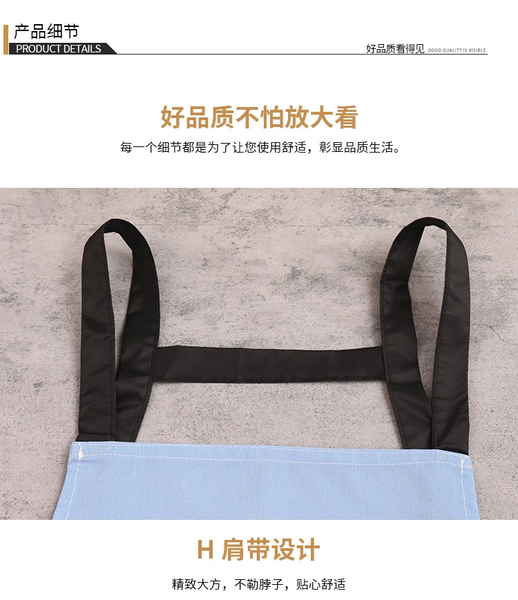 Canvas Apron Home Kitchen Men's Summer Thin 2022 Internet Celebrity New Work Clothes Women's Cooking Cartoon Waist