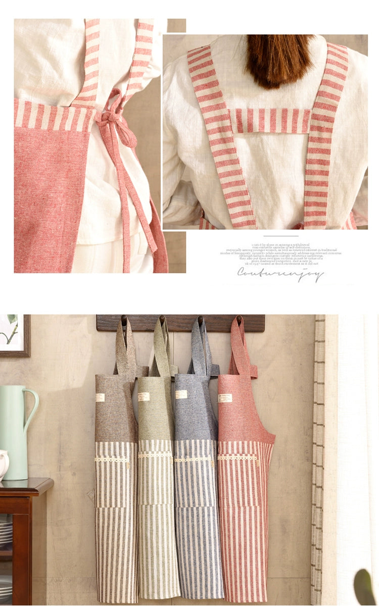 Cotton Linen For Home Oilproof Cooking Coverall Artsy Kitchen