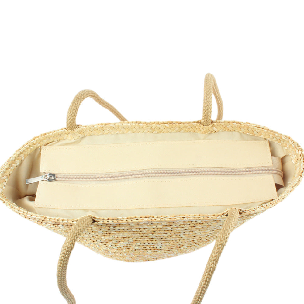 Summer Bag New Manufacturer One Piece Straw Bag Women's Bag Shoulder Bag Large Capacity Woven Bag Beach Bag