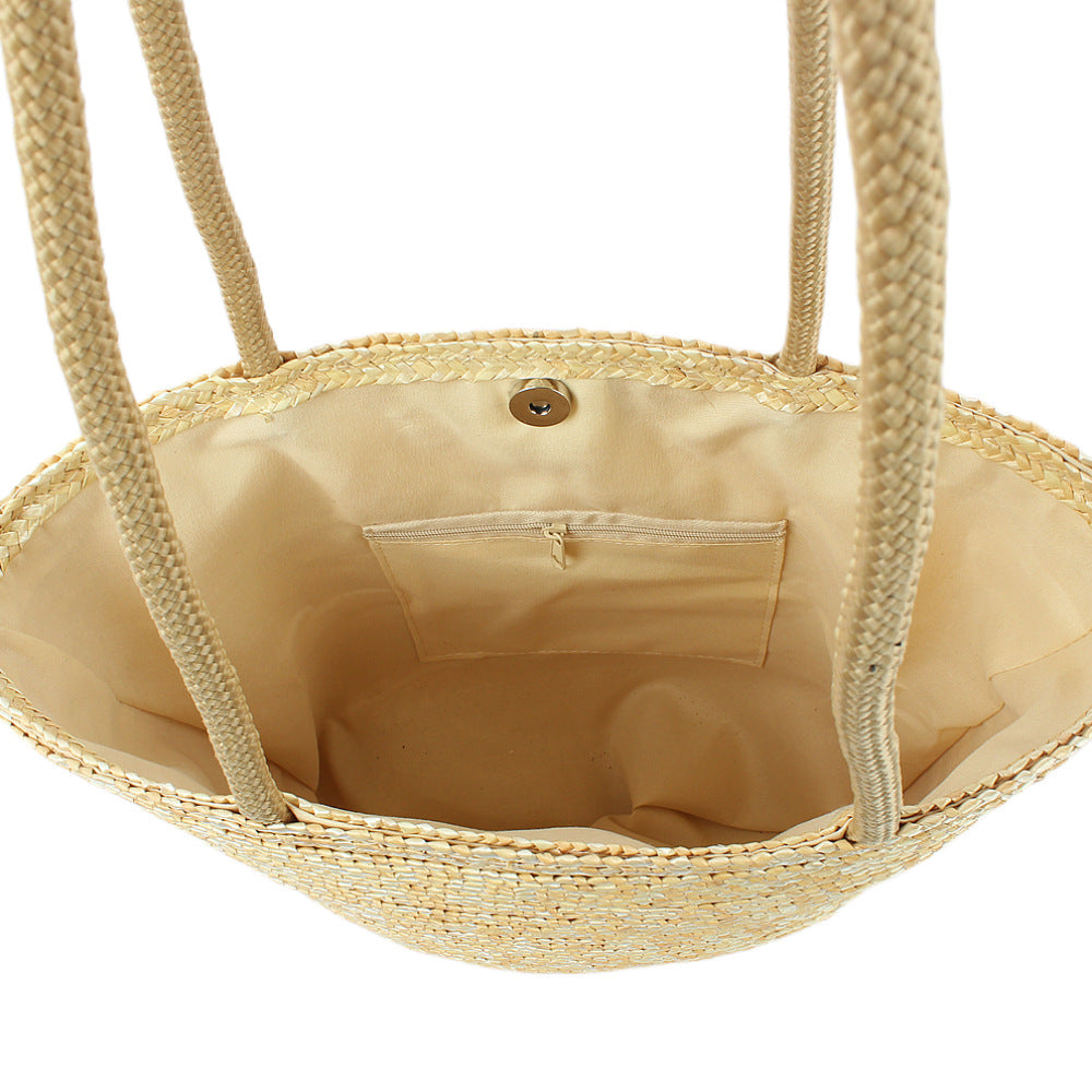 Summer Bag New Manufacturer One Piece Straw Bag Women's Bag Shoulder Bag Large Capacity Woven Bag Beach Bag