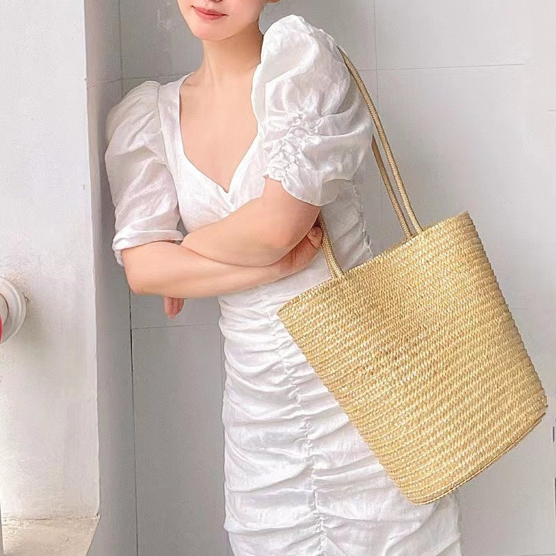 Summer Bag New Manufacturer One Piece Straw Bag Women's Bag Shoulder Bag Large Capacity Woven Bag Beach Bag