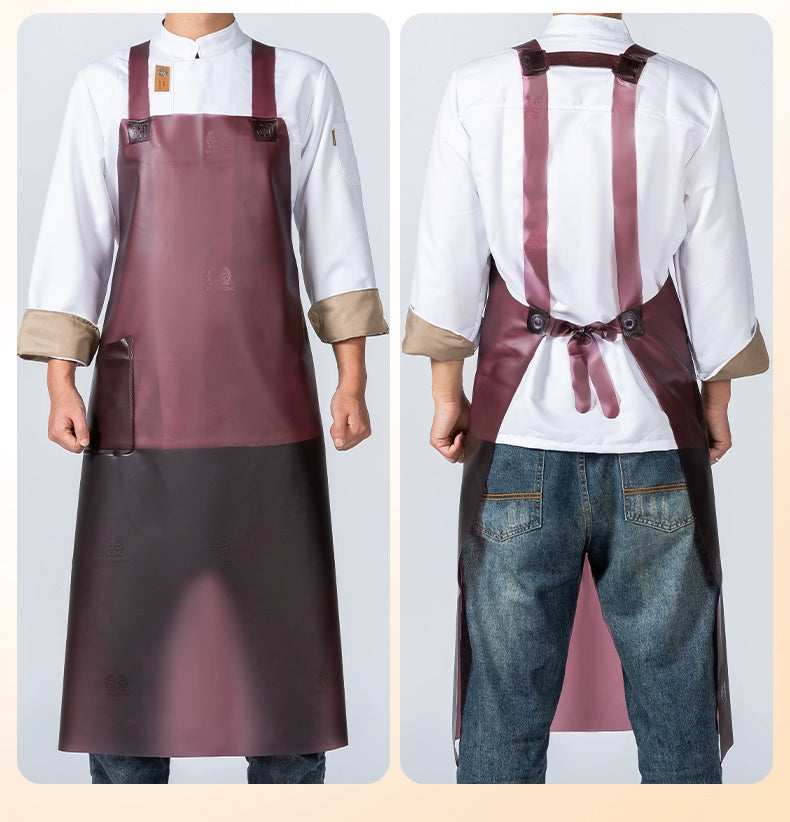 Beef Tendon Waterproof Special Apron for Dish Washing and Fish Killing Catering