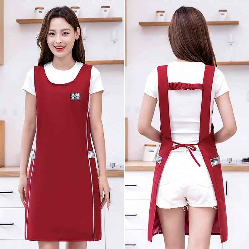 Fashion Waist-Controlled Oil-Proof Household Catering Printed Apron