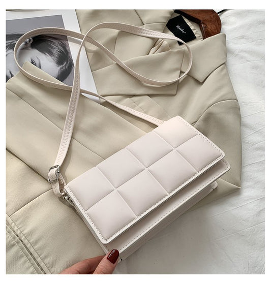 Simple new women's bag street trend internet celebrity single shoulder underarm bag diagonal small square bag