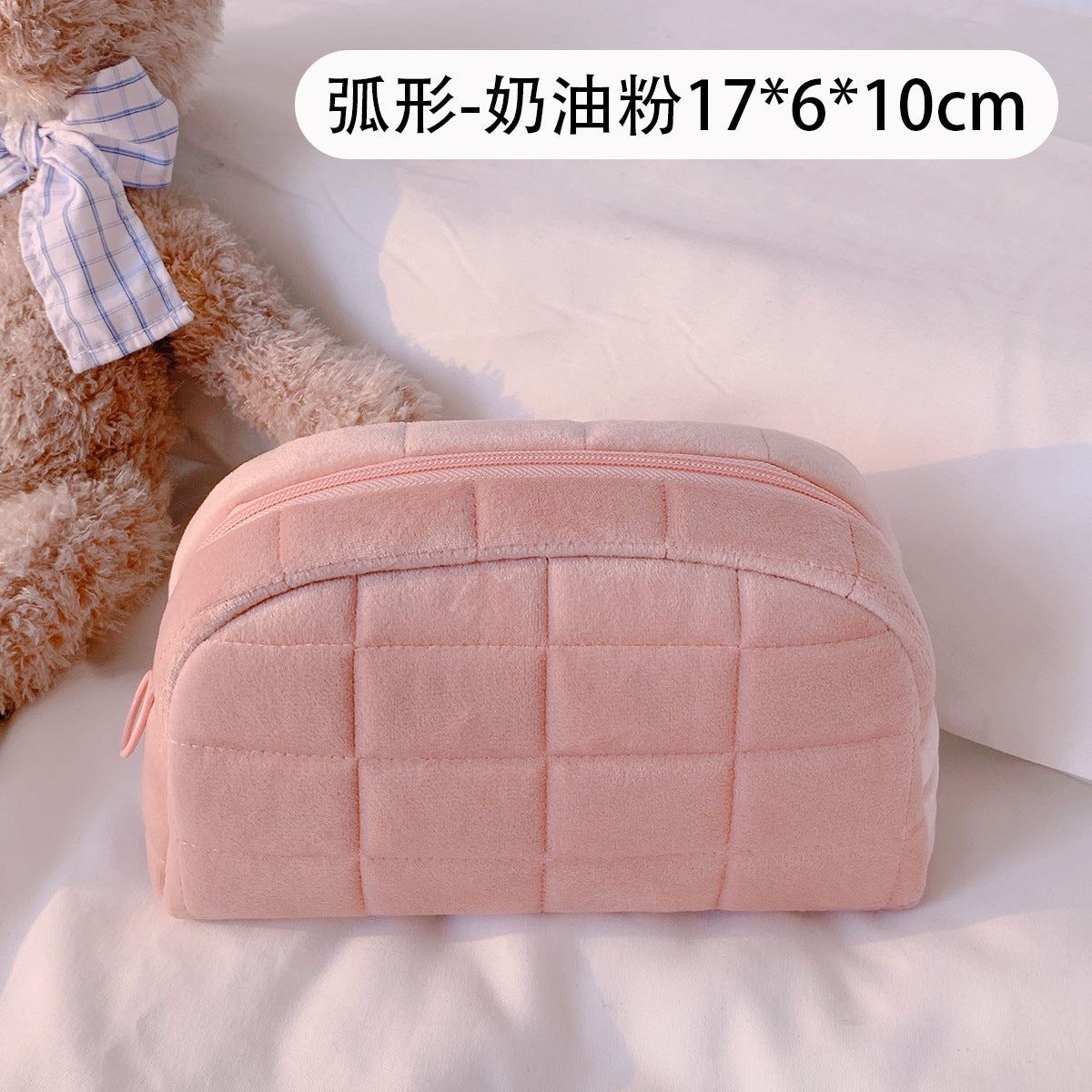 Pillow bag autumn and winter simple cosmetic bag large capacity soft and comfortable storage bag student cosmetics storage bag