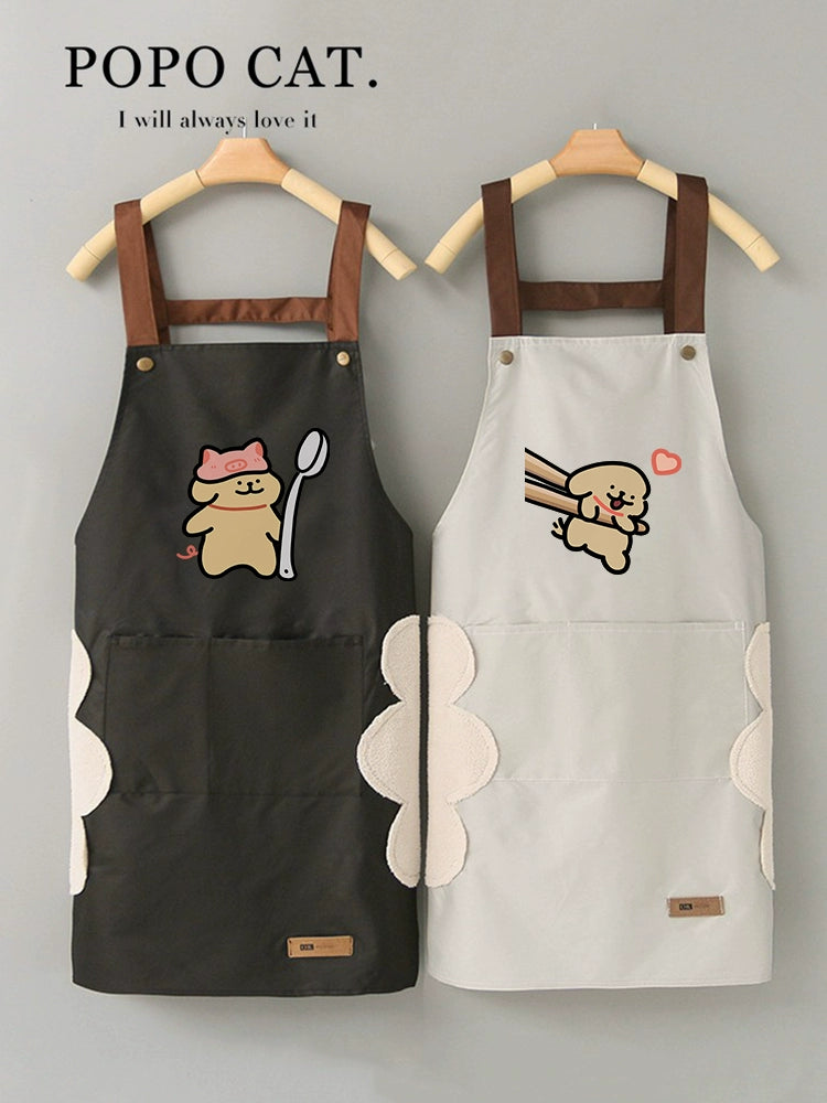 Puppy Summer Thin For Home Oil-Proof Catering Apron