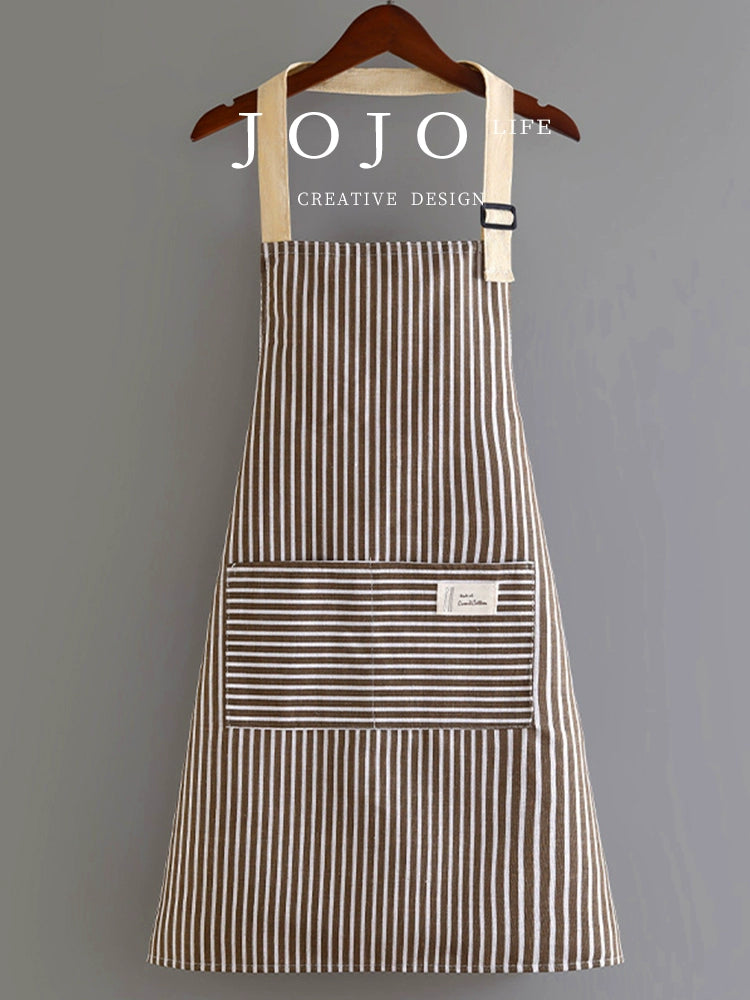 K-style Fashion For Home Work Restaurant Cotton and Linen Apron