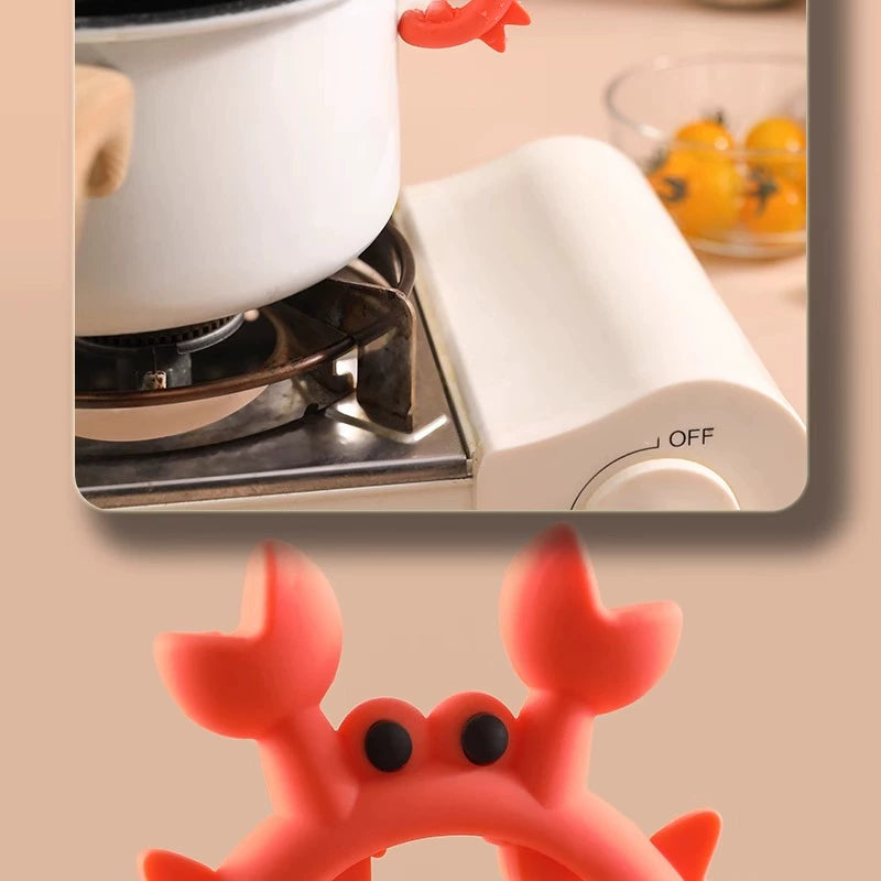 Silicone Stove Anti-Overflow Spoon Kitchenware Movable Truner Frame