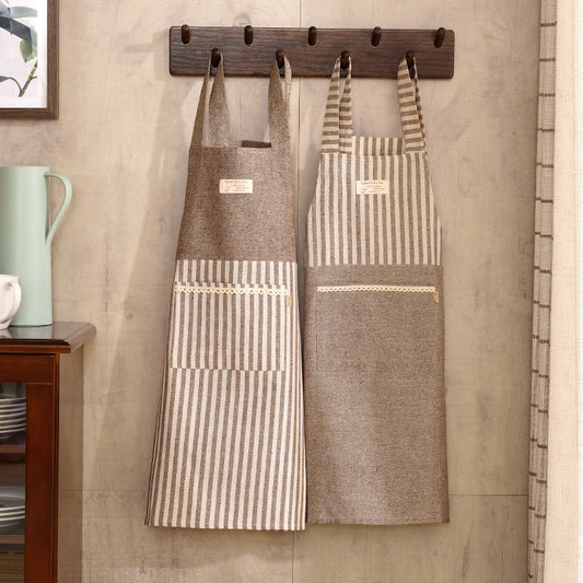 Cotton Linen For Home Oilproof Cooking Coverall Artsy Kitchen