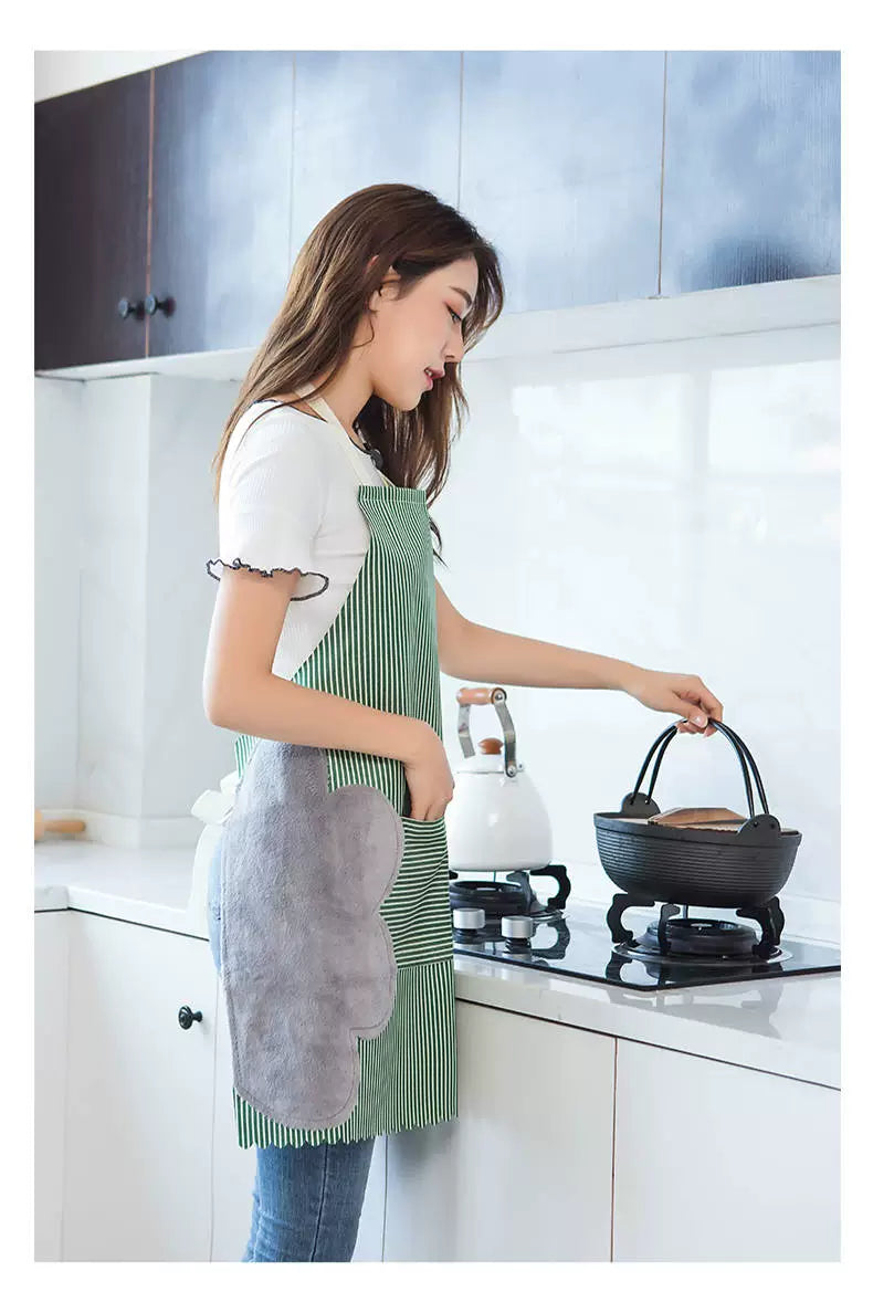 Kitchen For Home Oil-Proof Fashion Cooking Erasable Hand Apron