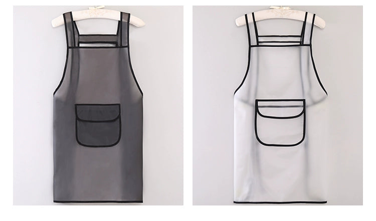 Transparent TPU For Home Aquatic Silicone Men Apron