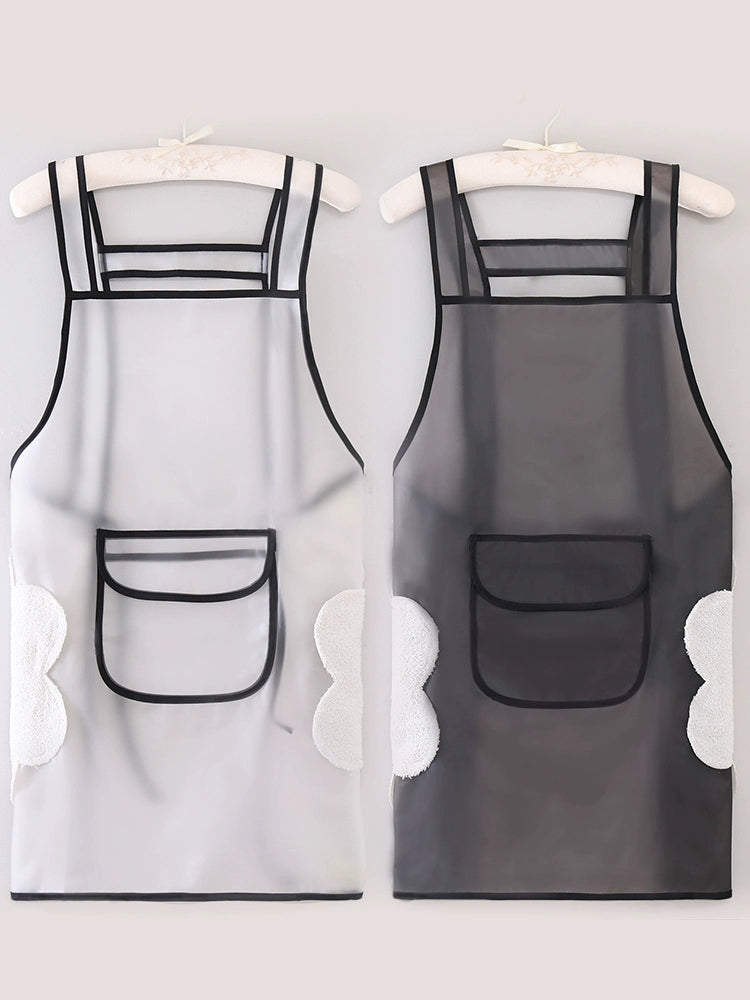 Transparent TPU For Home Aquatic Silicone Men Apron