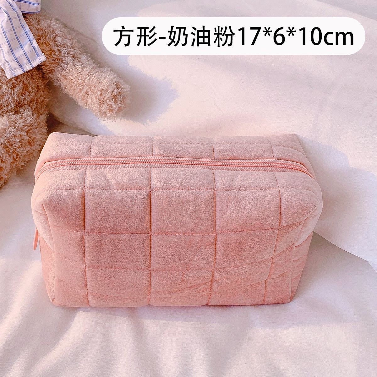 Pillow bag autumn and winter simple cosmetic bag large capacity soft and comfortable storage bag student cosmetics storage bag