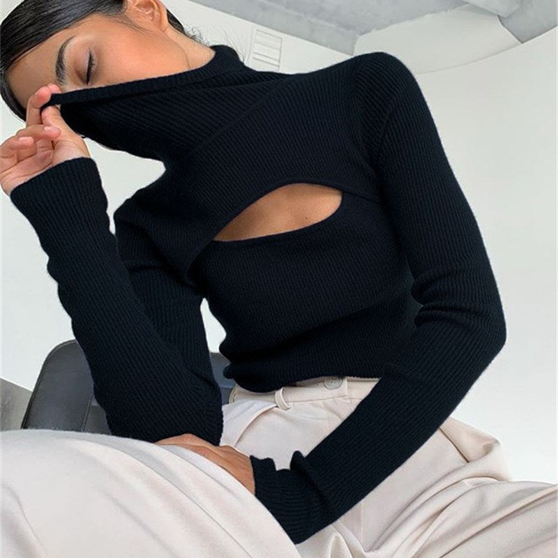 Long Sleeve Turtleneck Knitted Sweater Female Casual Pullover Women Autumn Winter Tops Korean Sweaters Fashion Women Sweater