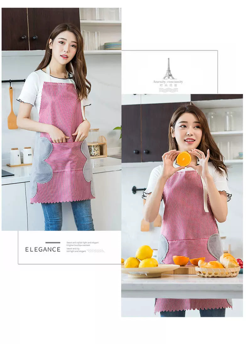 Kitchen For Home Oil-Proof Fashion Cooking Erasable Hand Apron