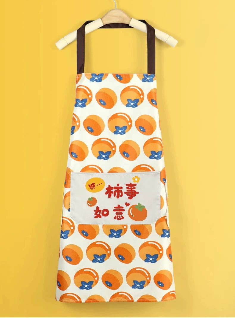 2023 New Arrival Apron For Home Kitchen Cooking Waterproof Oil-Proof Stain-Proof Work Clothes for Women Apron Internet Celebrity