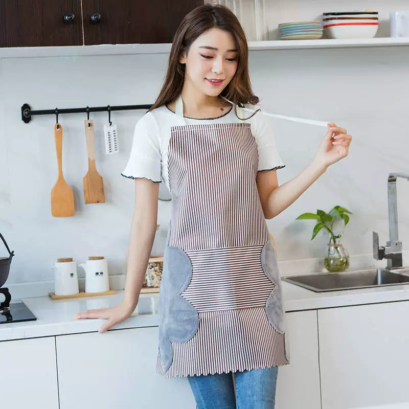 Kitchen For Home Oil-Proof Fashion Cooking Erasable Hand Apron