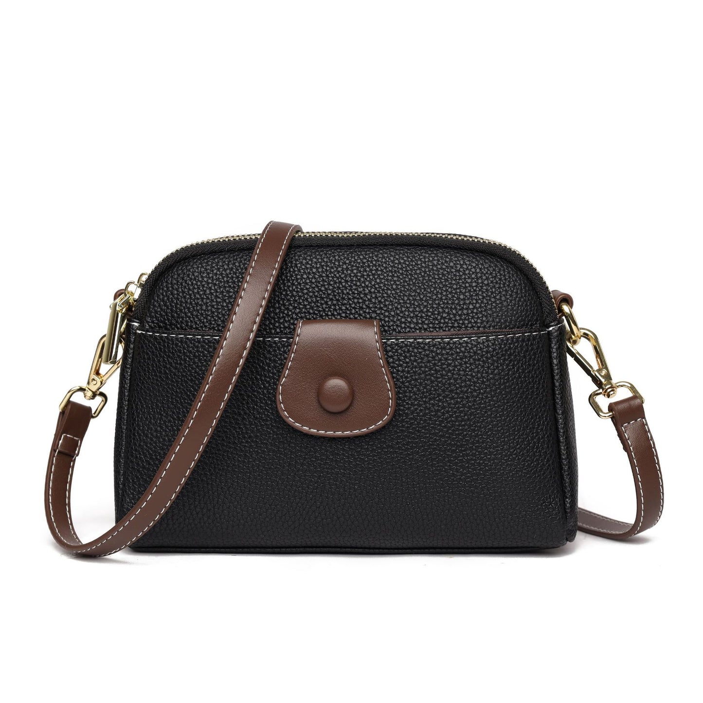 New single-shoulder retro small bag shell bag ladies versatile commuter messenger bag simple and stylish single-shoulder bag trend