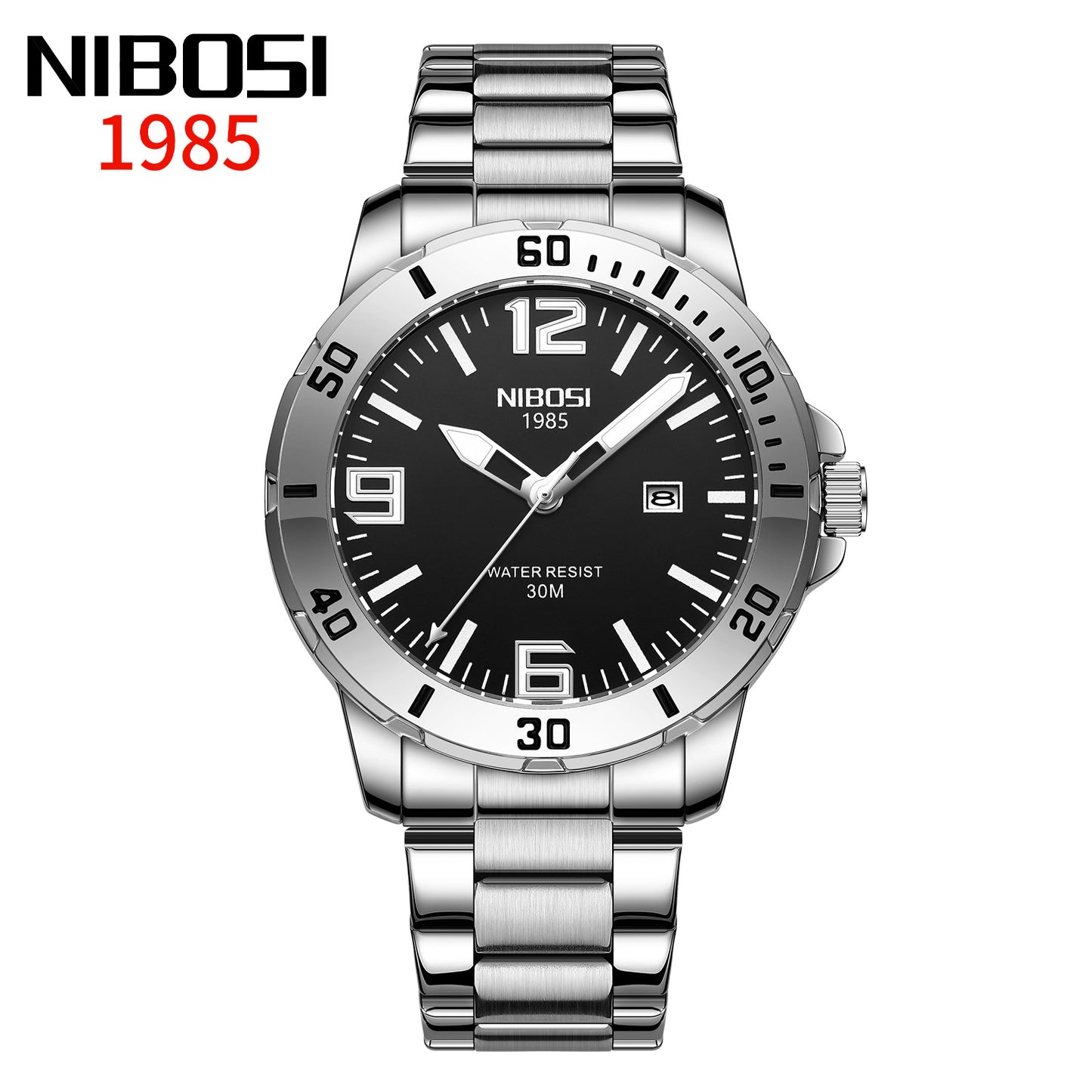 Nibosi cross-border popular casual men's watch waterproof luminous multifunctional watch simple men's quartz watch