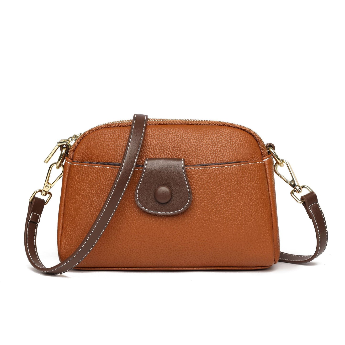 New single-shoulder retro small bag shell bag ladies versatile commuter messenger bag simple and stylish single-shoulder bag trend