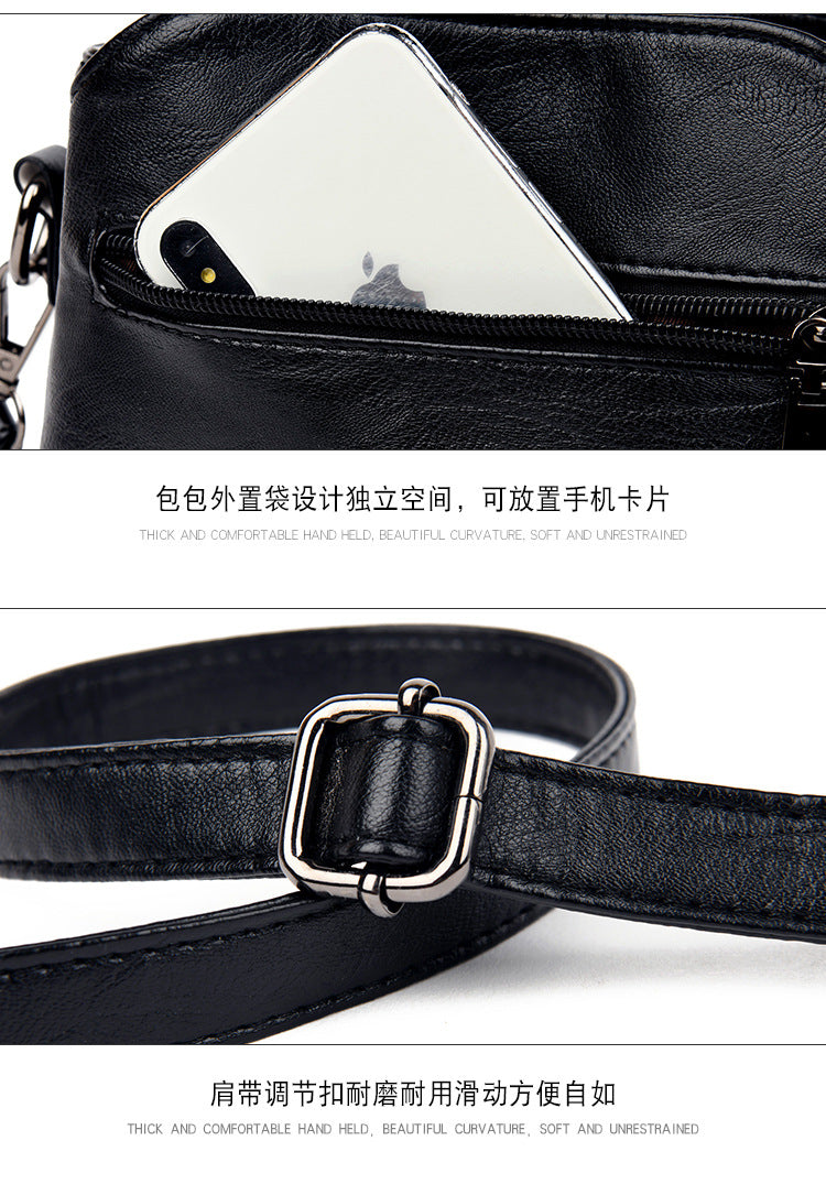 New Fashion Casual Women's Bag Small Single Shoulder Messenger Bag Ladies Bag Mother Bag Cross-border Bag Large-capacity Multi-layer Bag