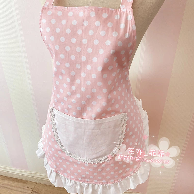 Fashion Pure Cotton Lace For Home Small Apron Kitchen