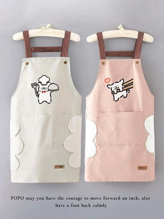 Puppy Summer Thin For Home Oil-Proof Catering Apron