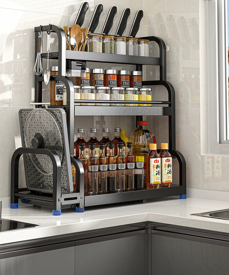 Multi-level stand - great for kitchen spices, knives, etc.