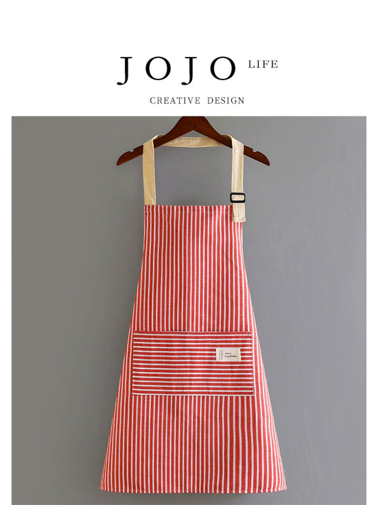 K-style Fashion For Home Work Restaurant Cotton and Linen Apron