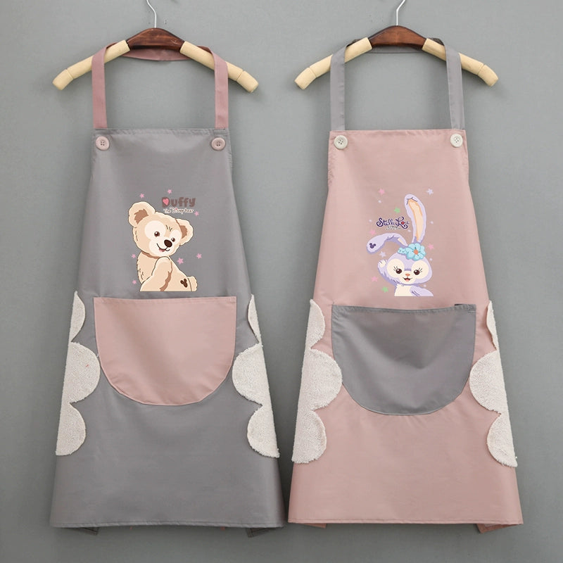 For Home Kitchen Waterproof Fashion Japanese Style Erasable Hand Apron