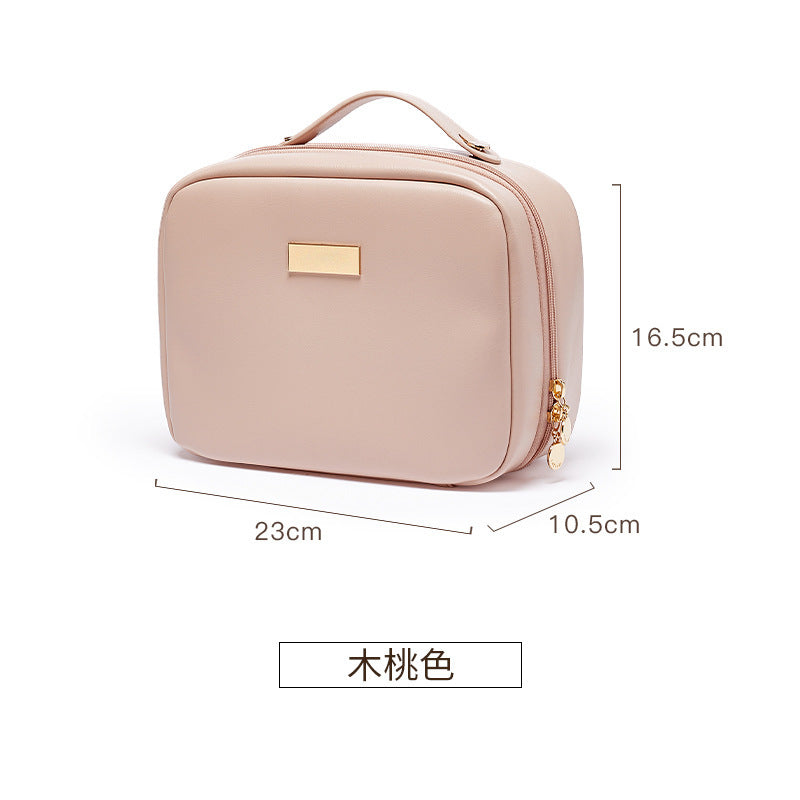 Cosmetic bag high-end exquisite portable travel hand-held toiletry bag large-capacity cosmetic storage bag