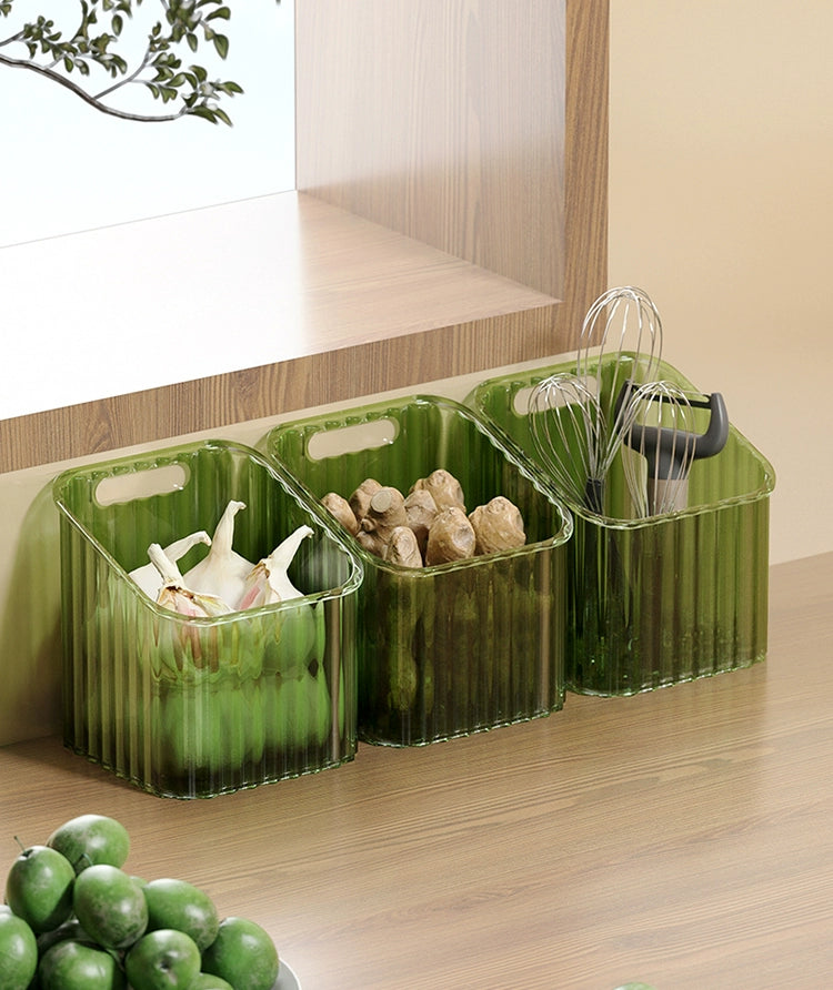 Onion, Ginger and Garlic Storage Basket Hanging Basket Wall Plastic Kitchen