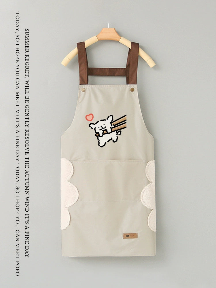 Puppy Summer Thin For Home Oil-Proof Catering Apron