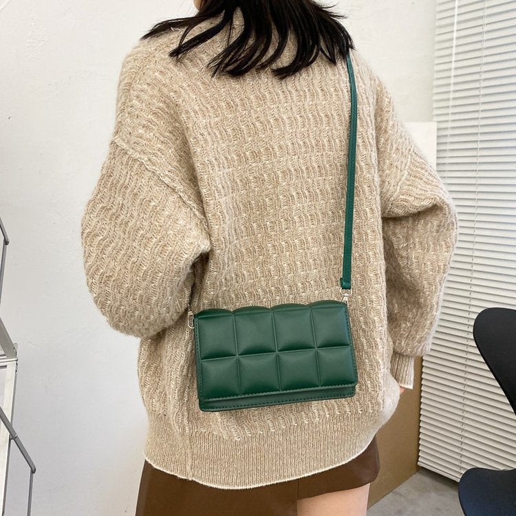 Simple new women's bag street trend internet celebrity single shoulder underarm bag diagonal small square bag