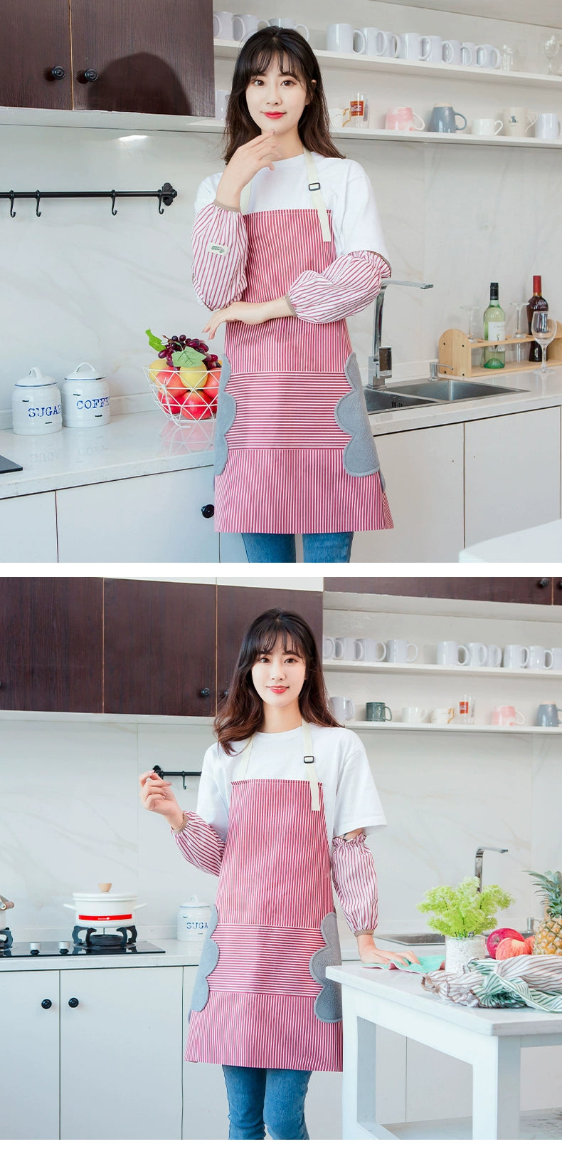 For Home Kitchen Waterproof Fashion Adults Can Wipe Hand Apron