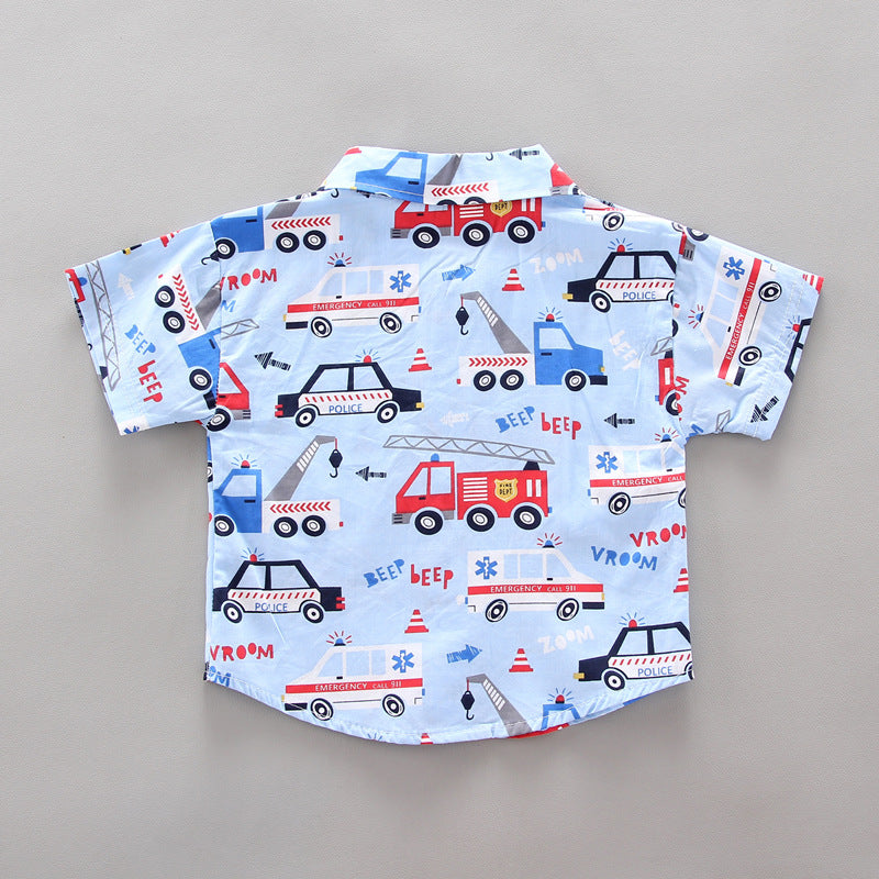 New Summer Baby Boys Clothes Children Fashion Cartoon Shirt Shorts 2Pcs/Set Kids Outfits Toddler Casual Costume Infant Tracksuit