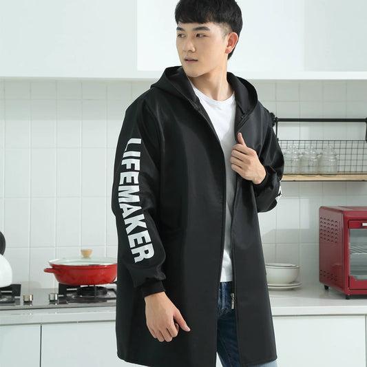 Fleece Zipper Mid Length Long Length Kitchen Waterproof Heattech Overclothes