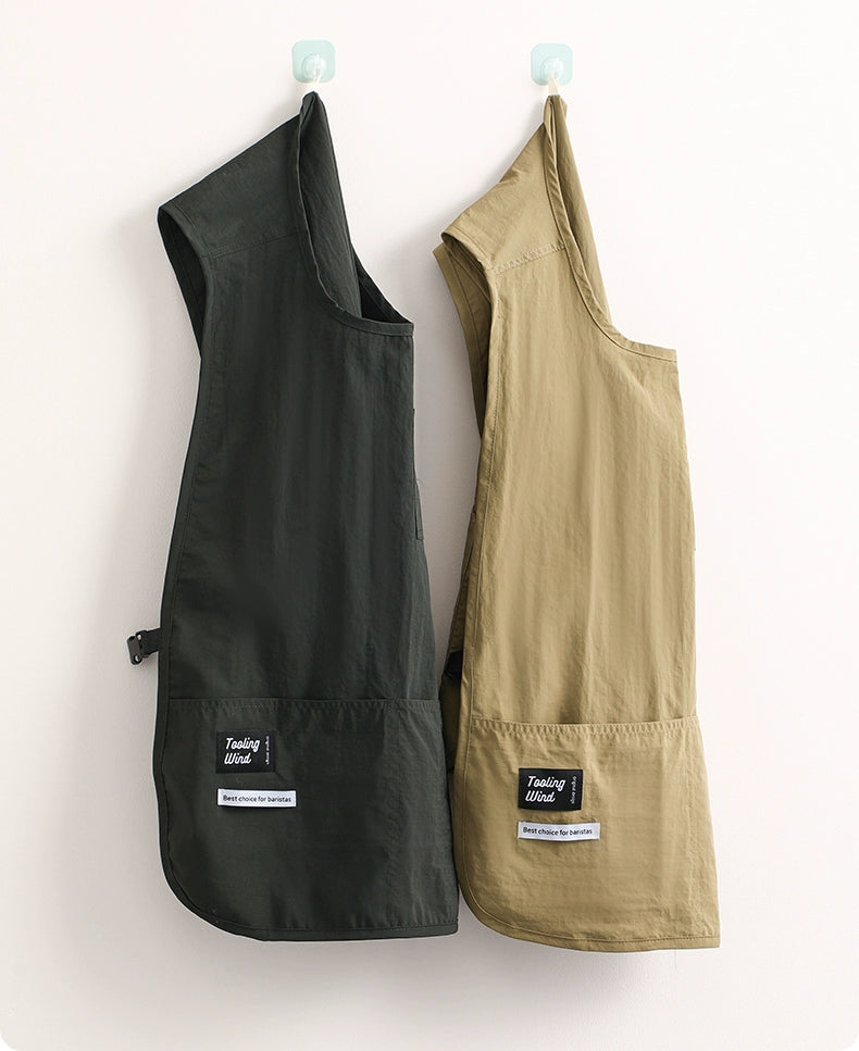 Fasola For Home Oil-Proof Vest Men Catering Apron